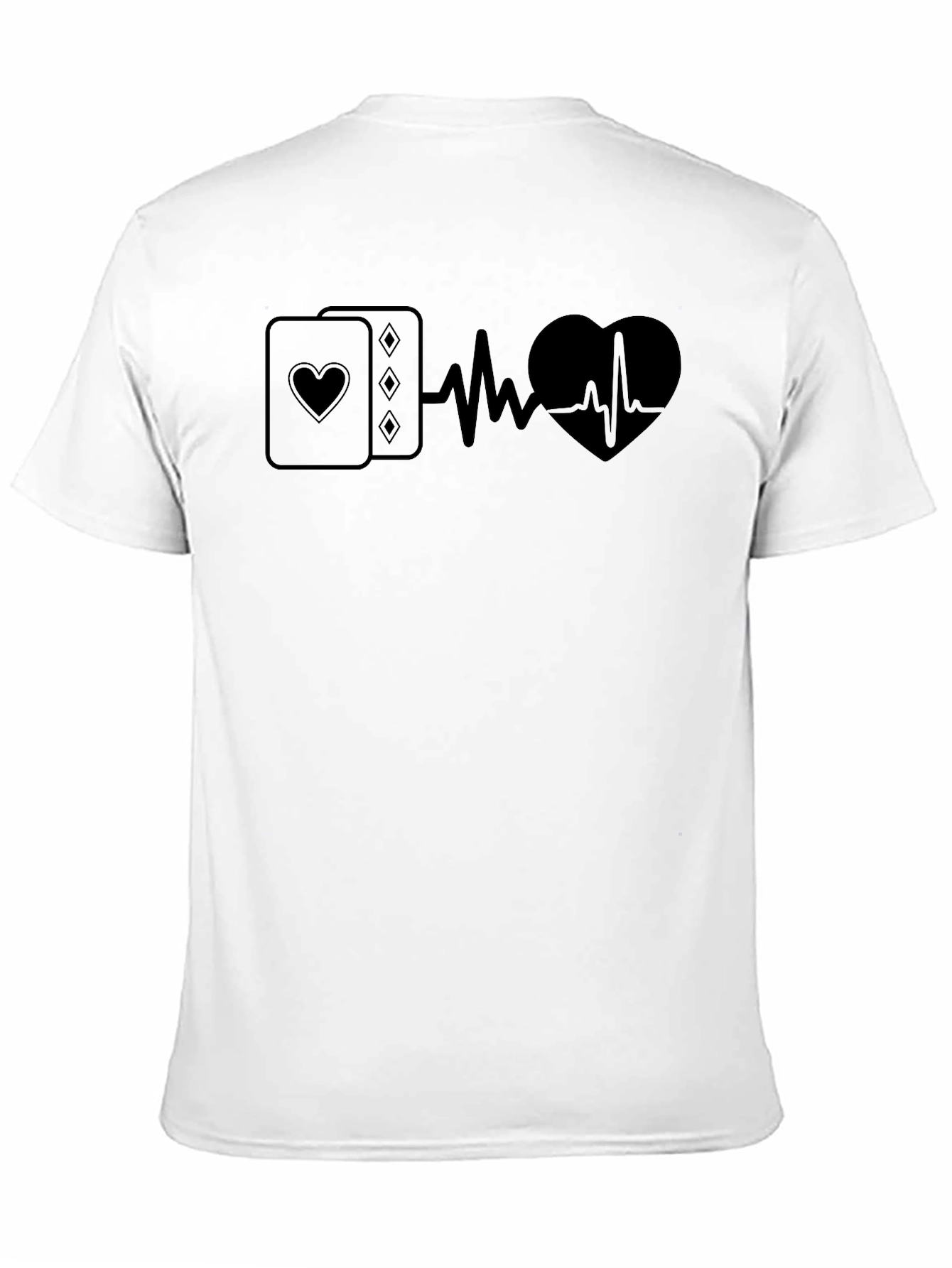 Poker Heartbeat T-Shirt - Ace Your Style!