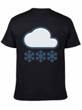 Snow Day T-Shirt - Cloud & Snowflake Design