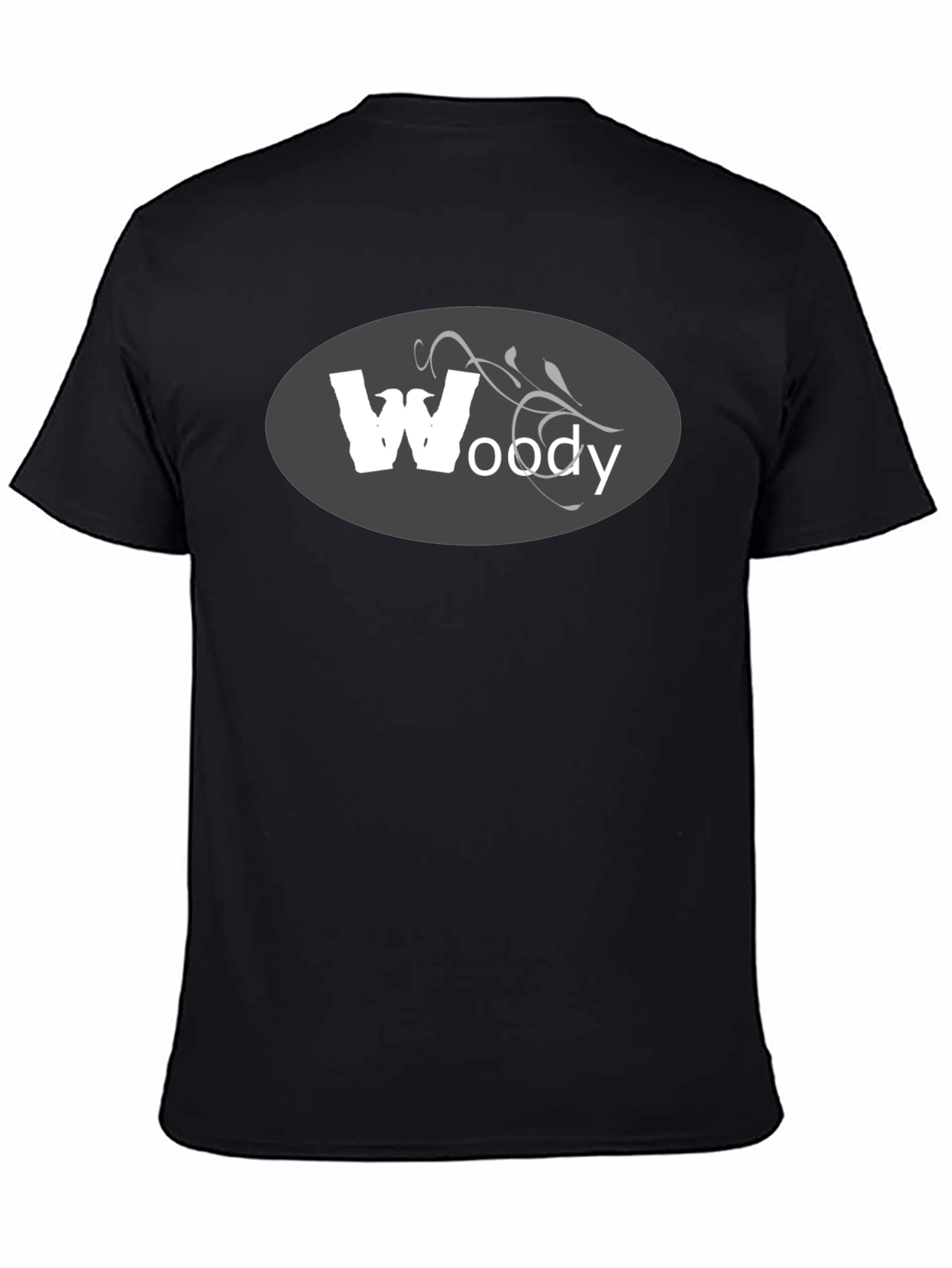 Woody Graphic Tee - Mens Black Cotton T-Shirt