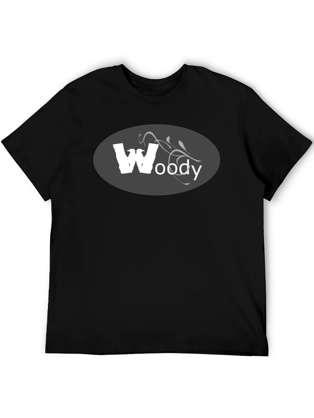Woody Graphic Tee - Mens Black Cotton T-Shirt