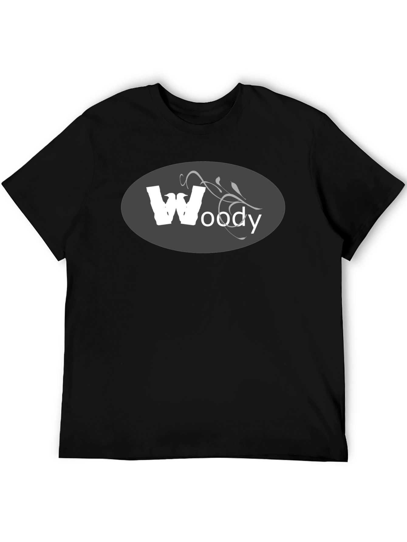 Woody Graphic Tee - Mens Black Cotton T-Shirt