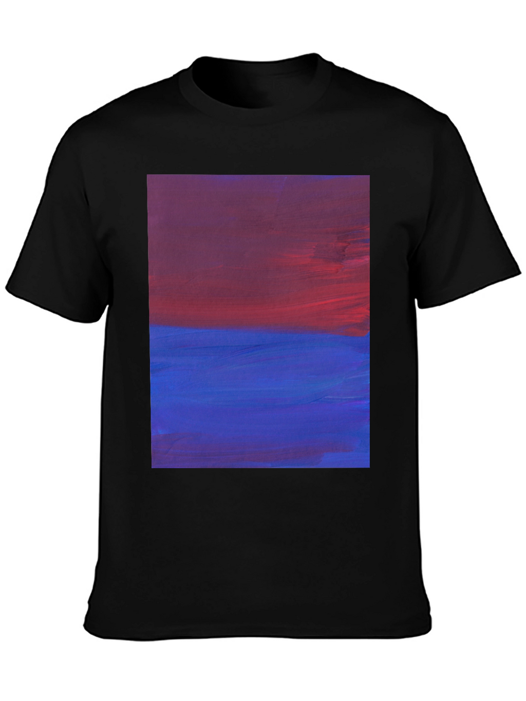 Abstract Horizon Mens Black Tee