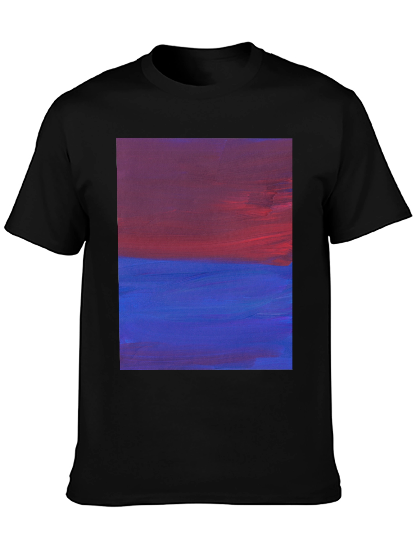 Abstract Horizon Mens Black Tee