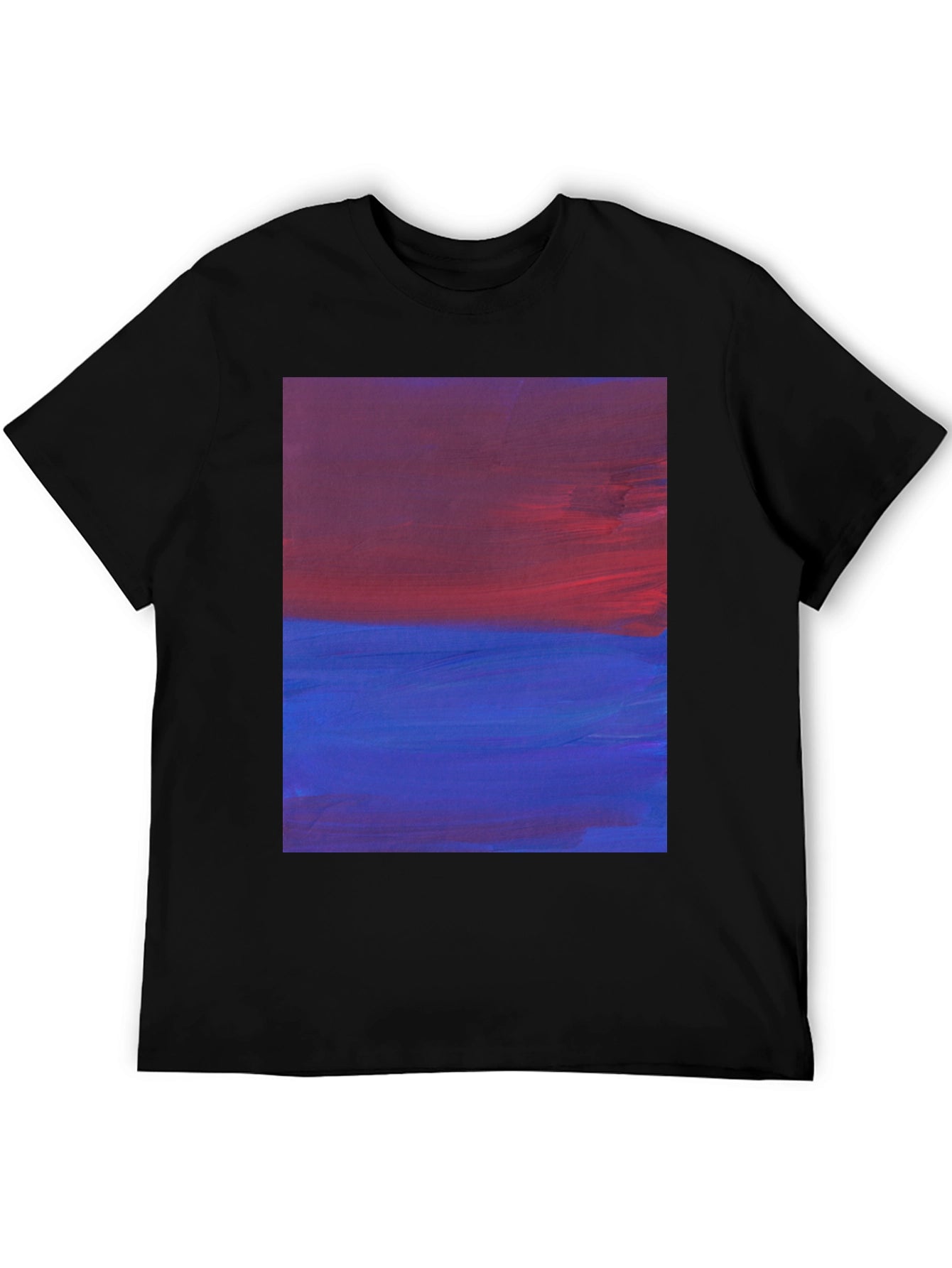 Abstract Horizon Mens Black Tee