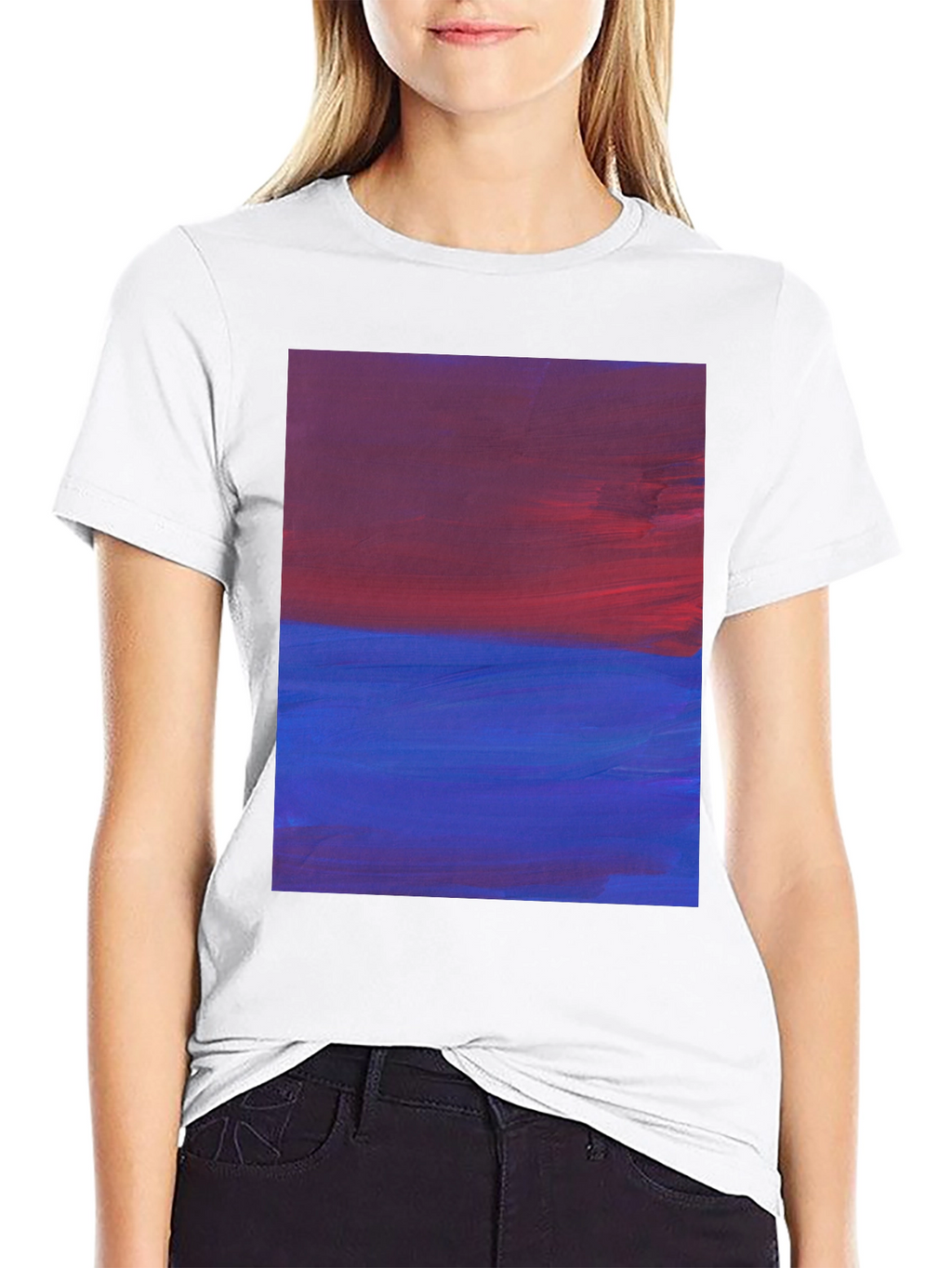 Abstract Horizon Mens Black Tee