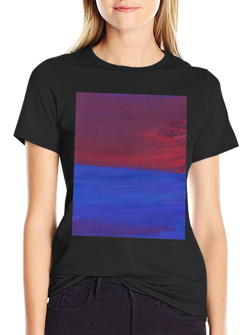 Abstract Horizon Mens Black Tee