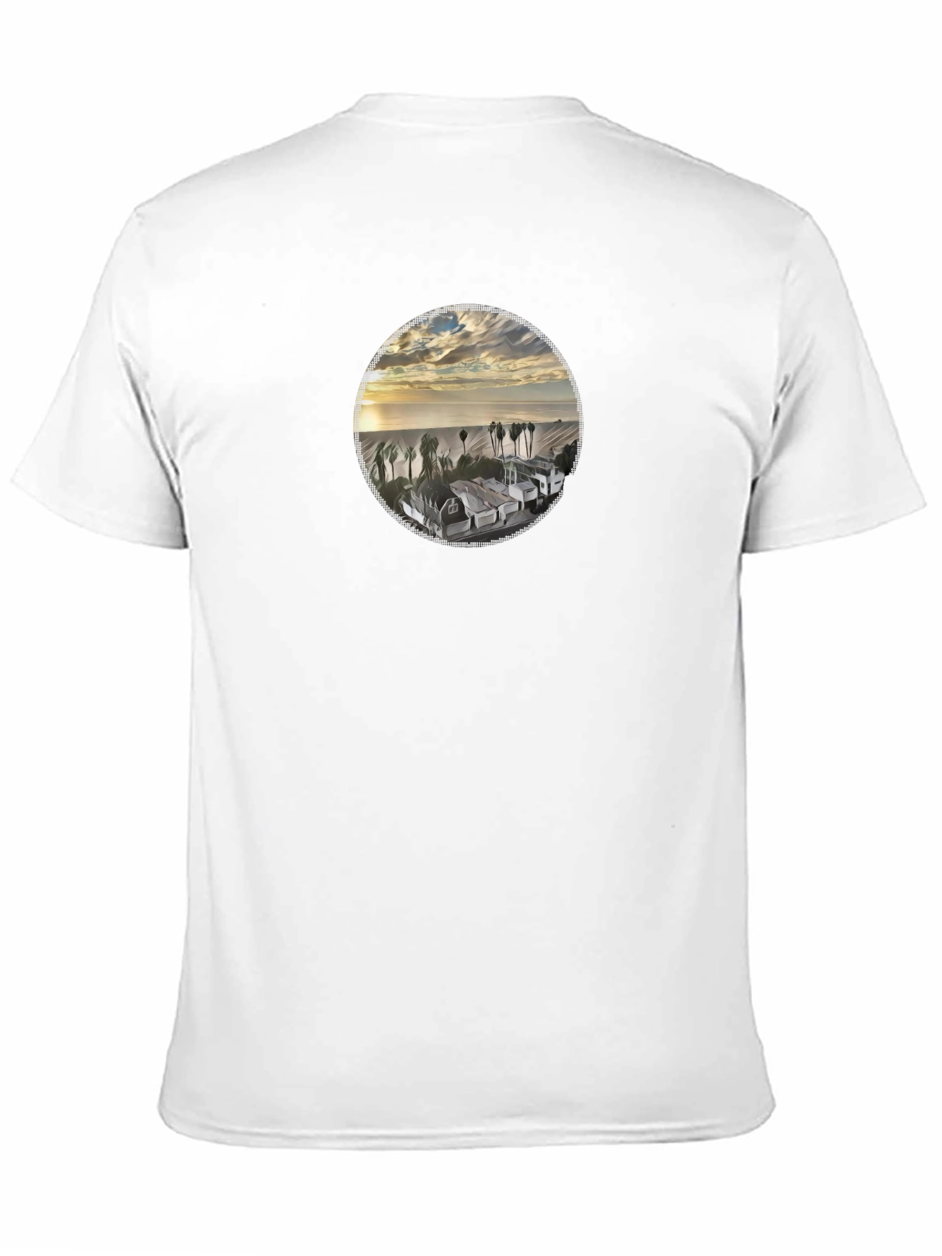 Graphic Tee: Coastal Sunset Scene T-Shirt