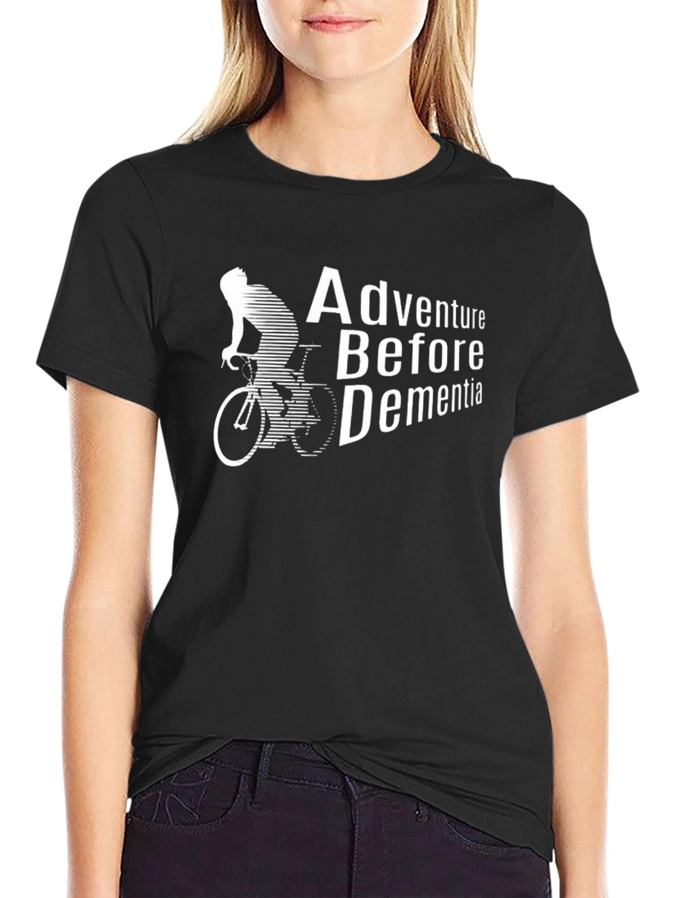 Adventure Before Dementia T-Shirt - Cycling Design