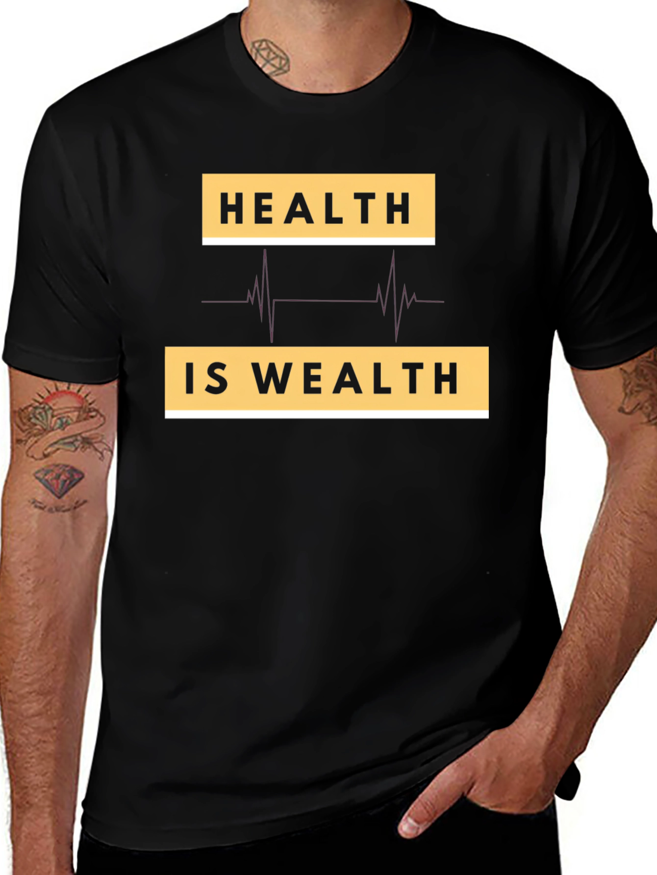 Health Is Wealth Graphic Tee
