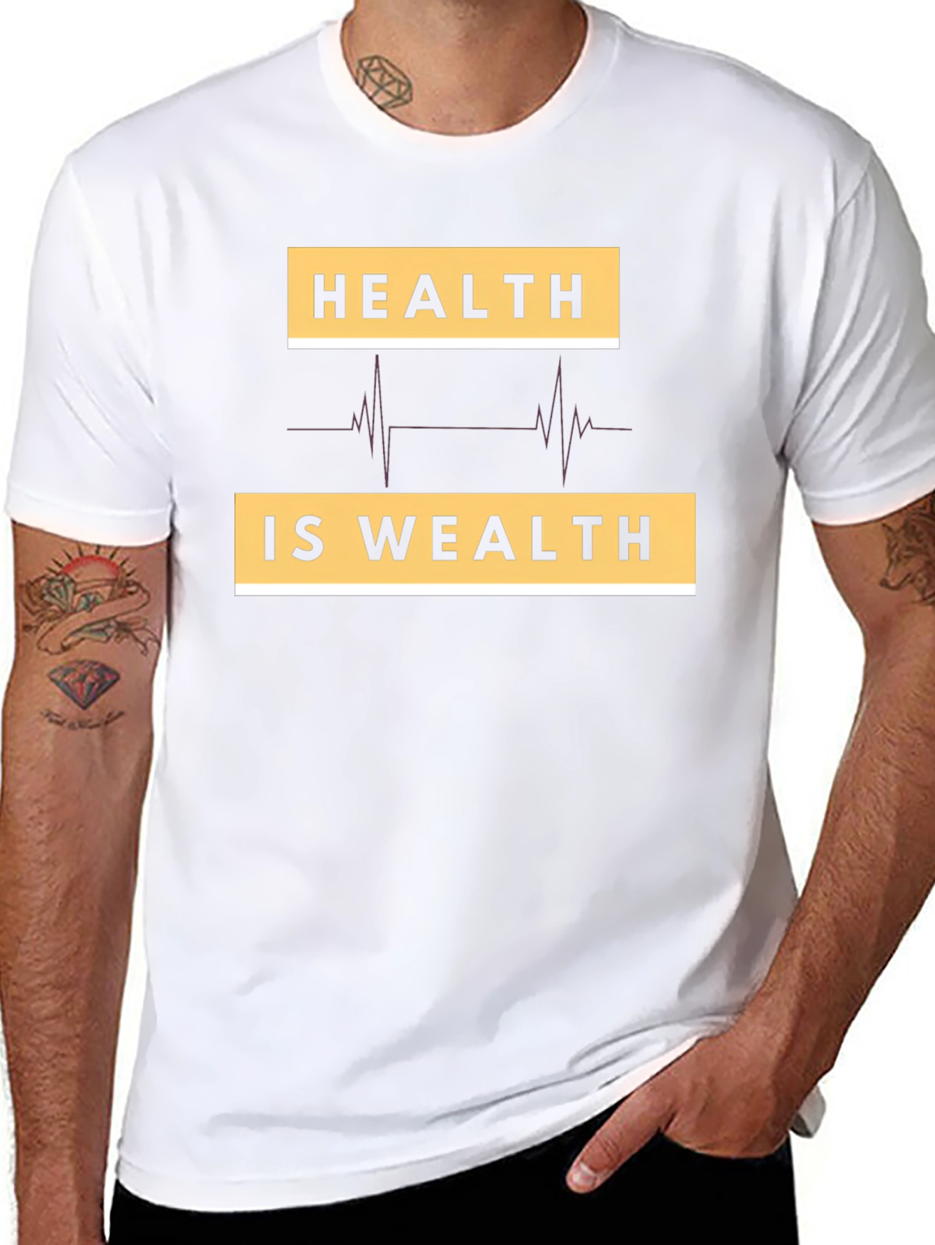 Health Is Wealth Graphic Tee