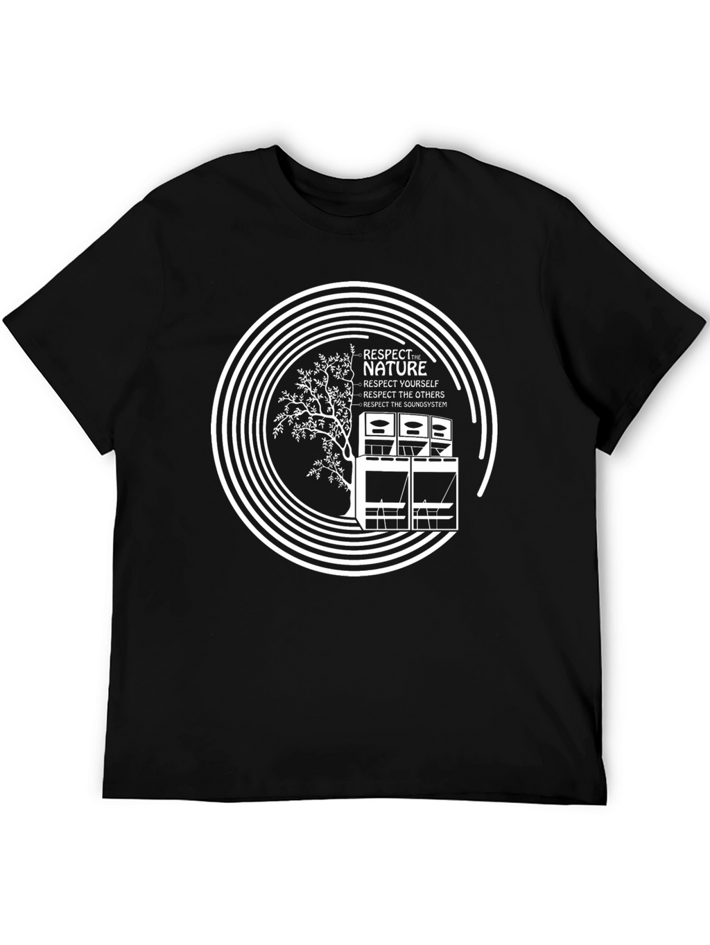 Respect Nature Graphic Tee - Black