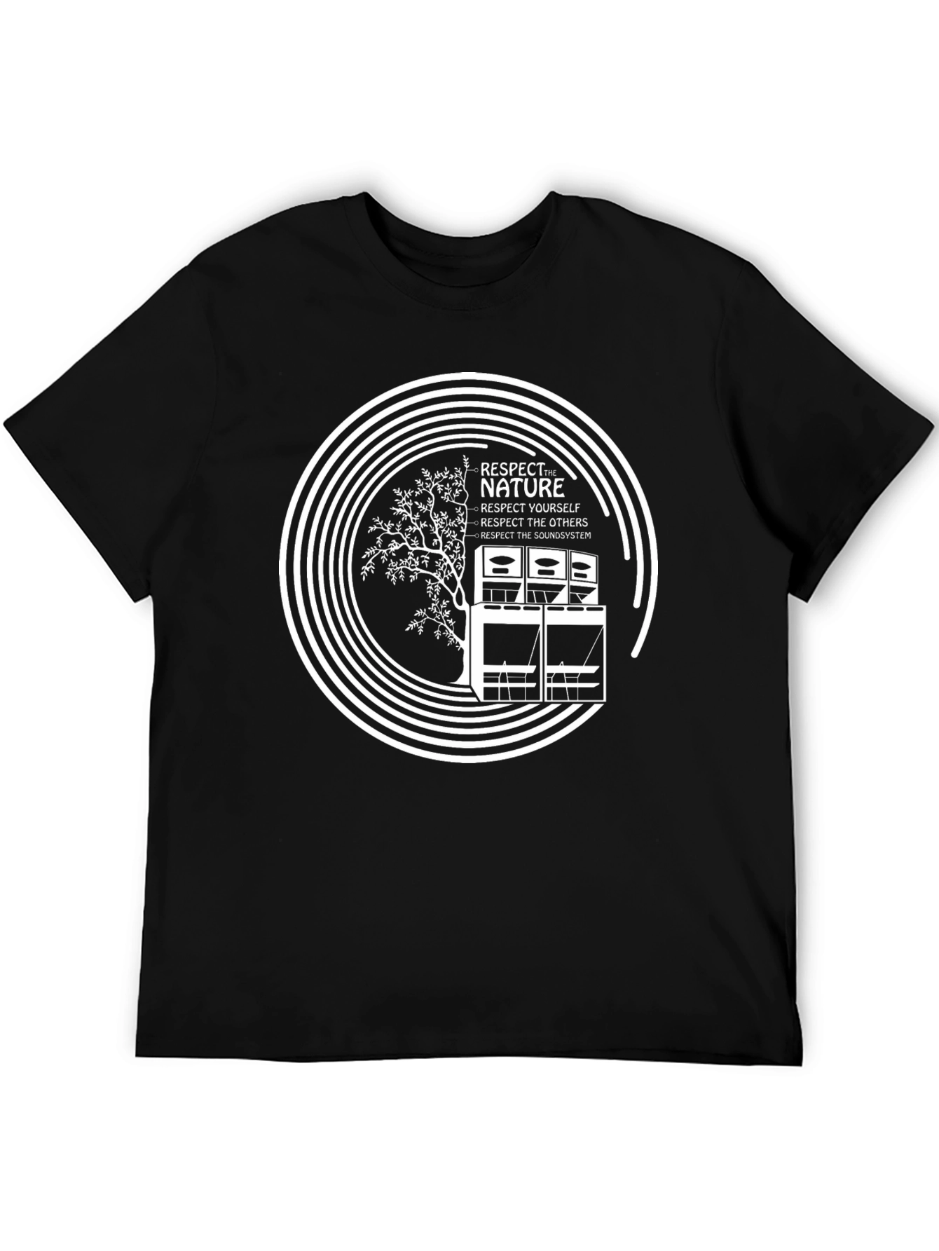 Respect Nature Graphic Tee - Black