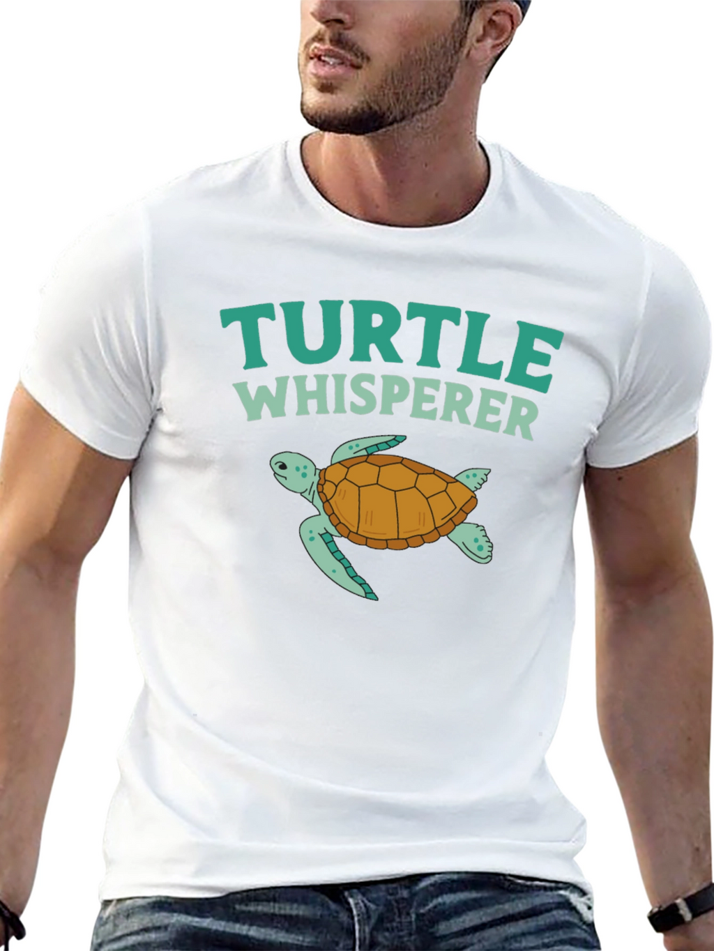 Turtle Whisperer Graphic Tee - Sea Turtle Lover Shirt