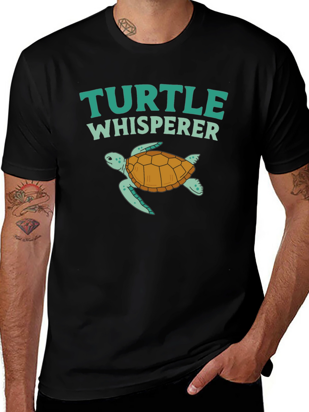 Turtle Whisperer Graphic Tee - Sea Turtle Lover Shirt