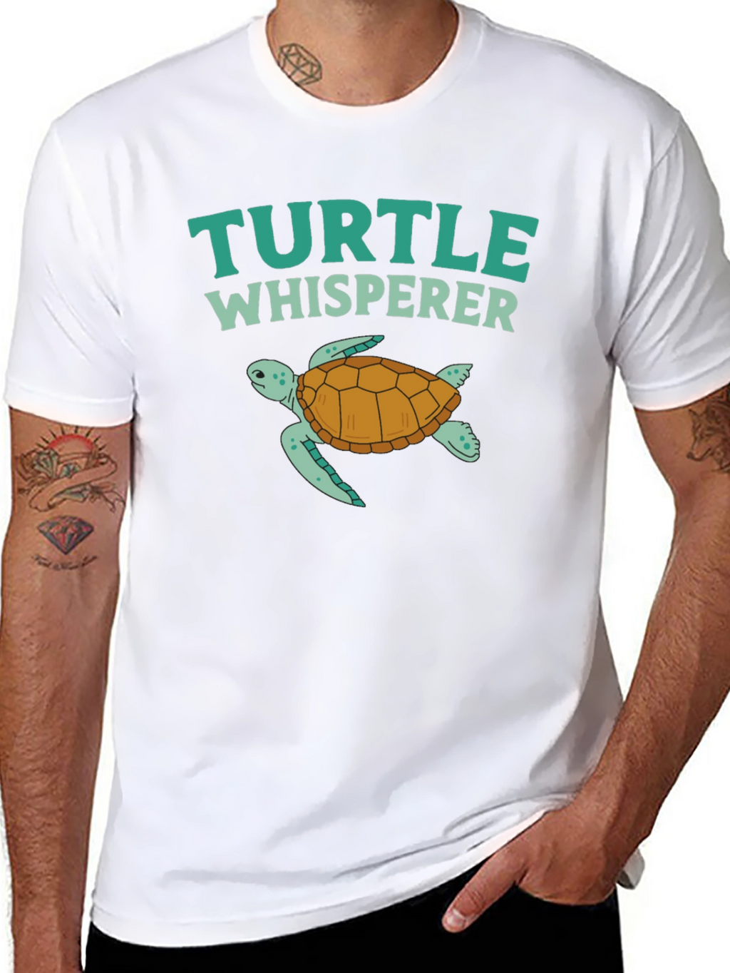 Turtle Whisperer Graphic Tee - Sea Turtle Lover Shirt