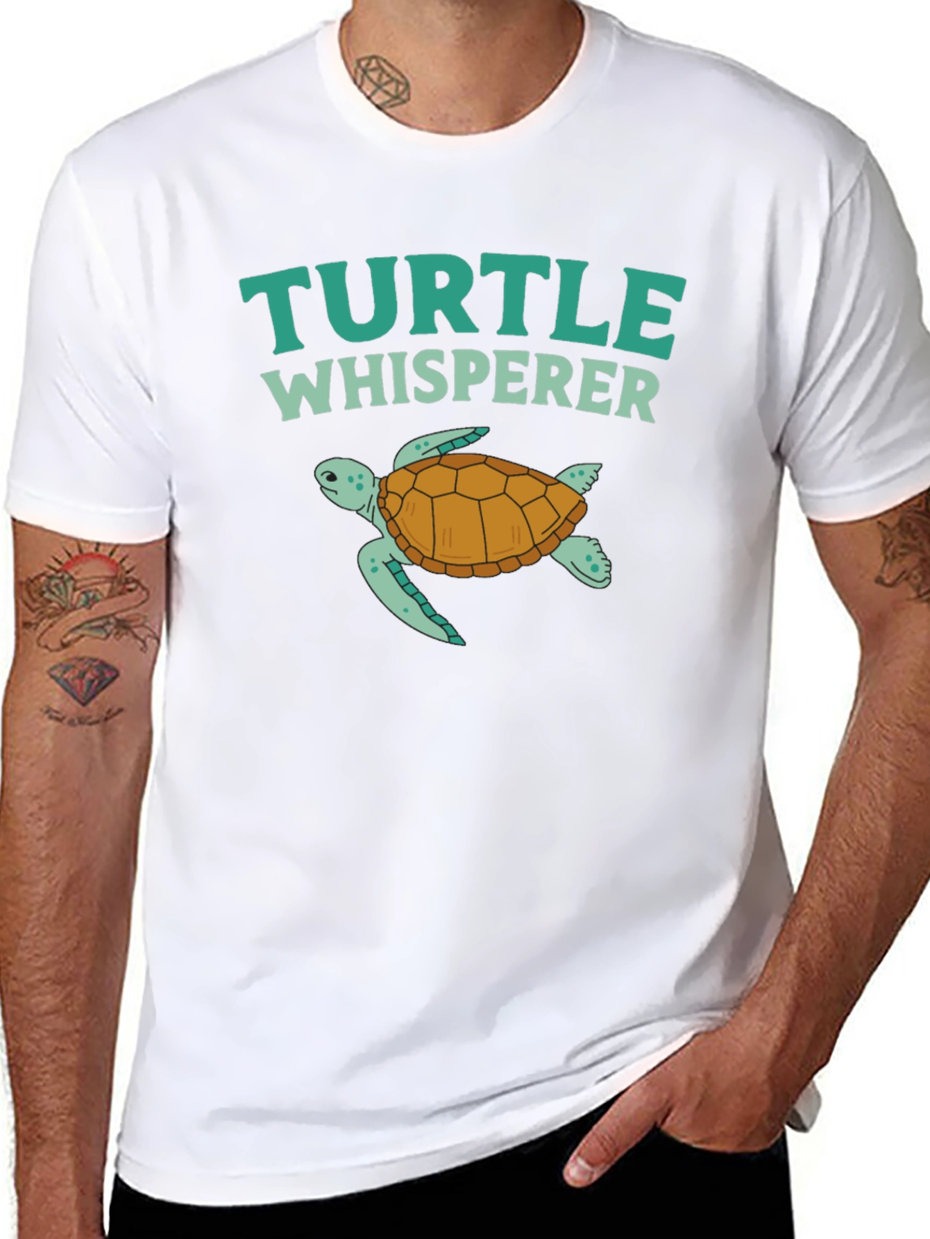 Turtle Whisperer Graphic Tee - Sea Turtle Lover Shirt