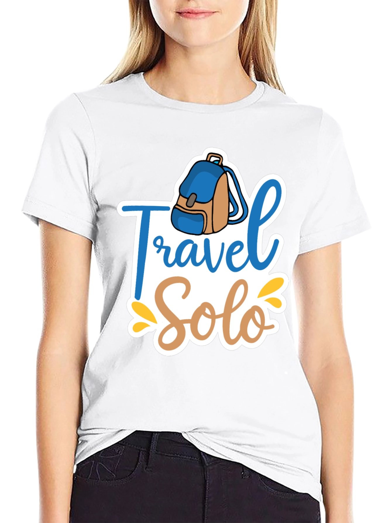 Travel Solo Black T-Shirt