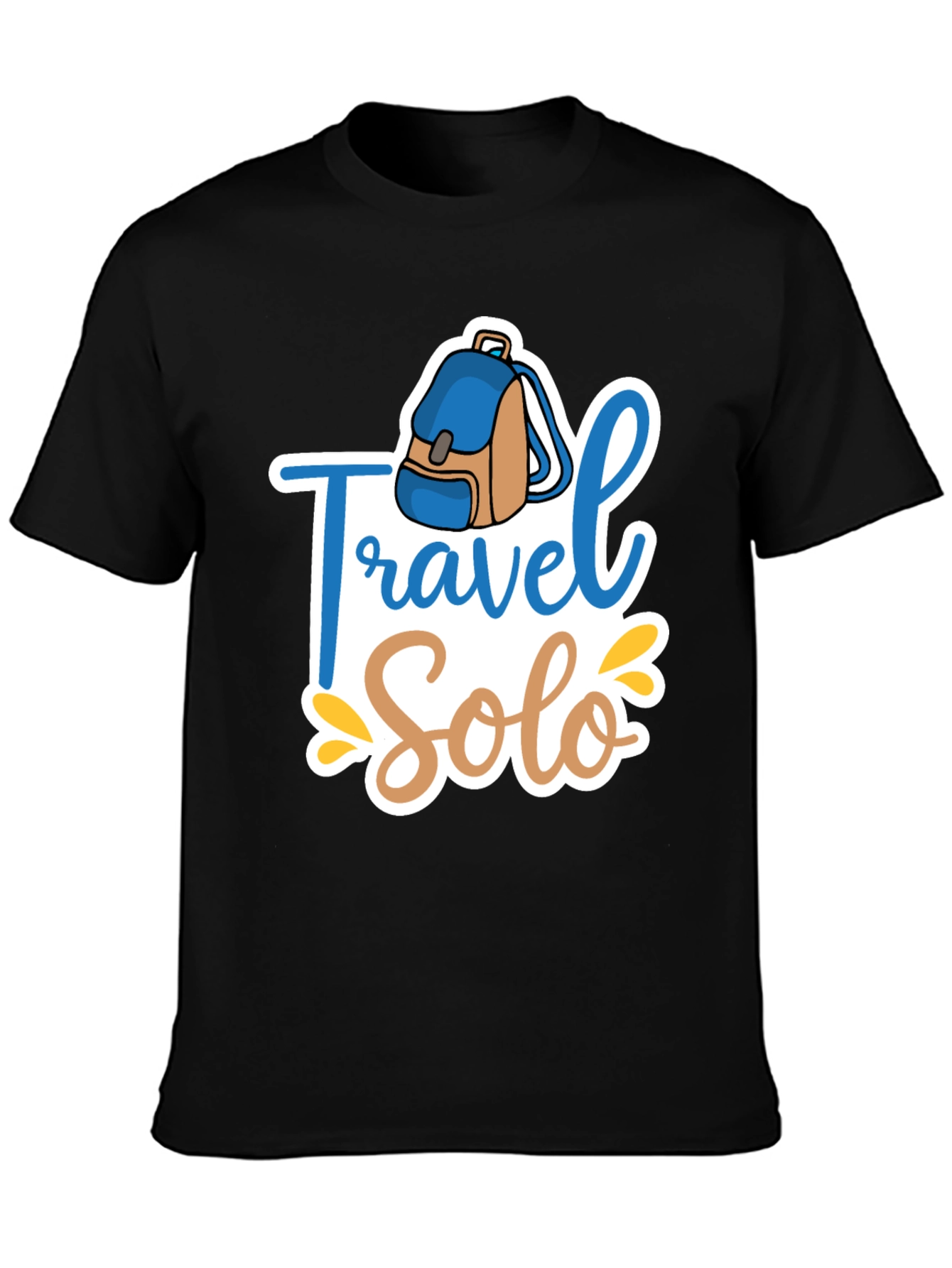 Travel Solo Black T-Shirt
