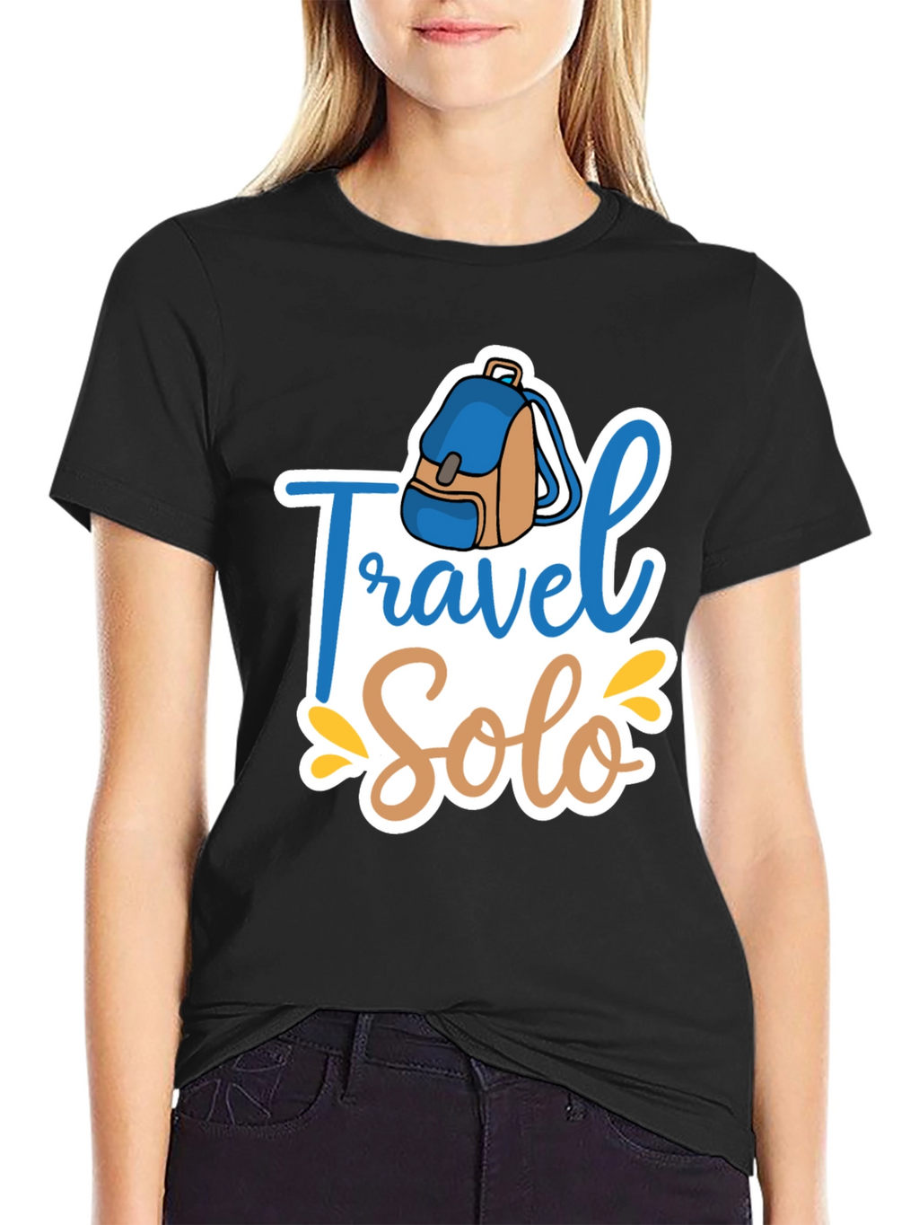 Travel Solo Black T-Shirt