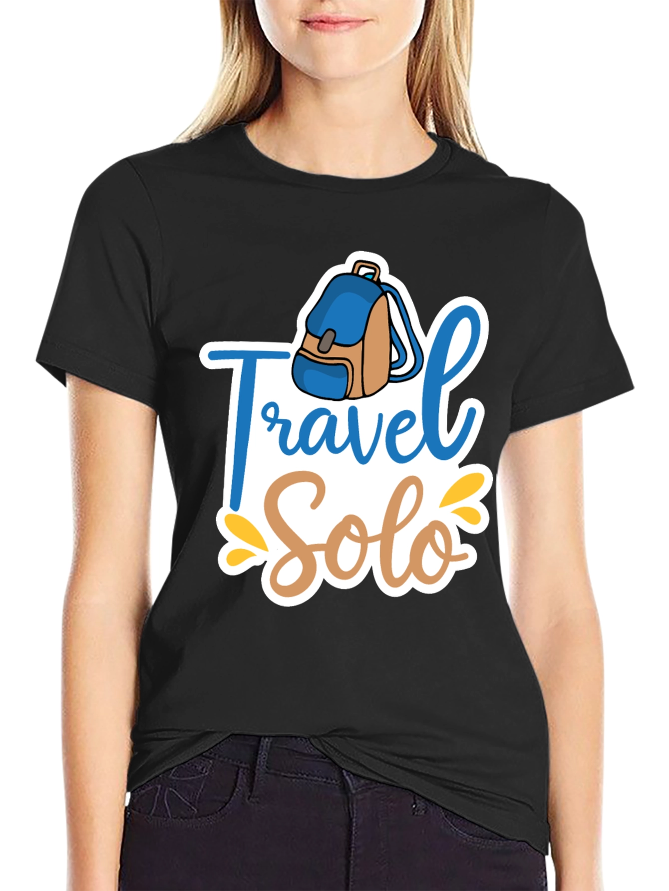 Travel Solo Black T-Shirt