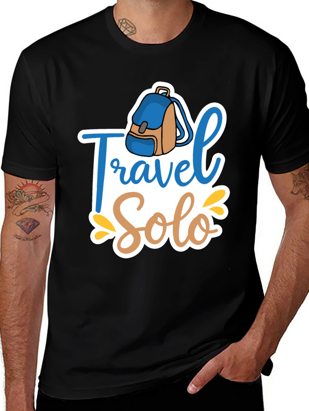 Travel Solo Black T-Shirt