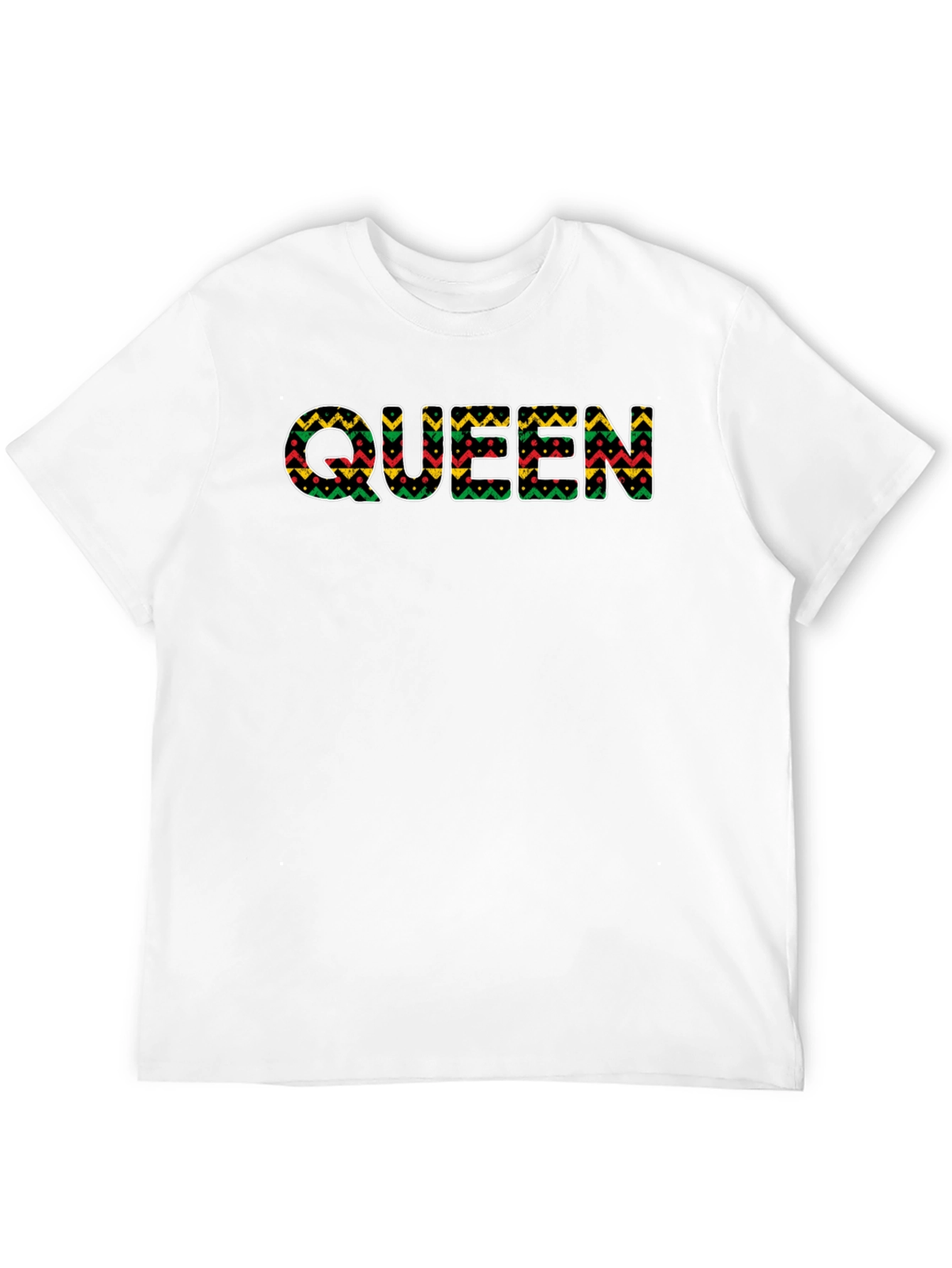 Queen African Print T-Shirt - Black Pride