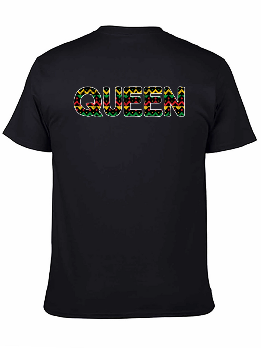 Queen African Print T-Shirt - Black Pride