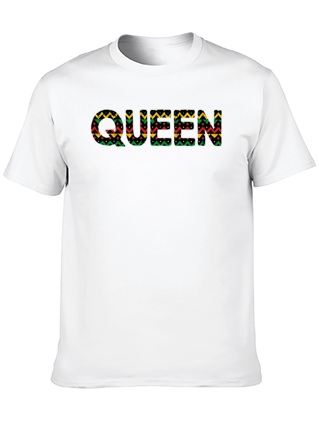 Queen African Print T-Shirt - Black Pride