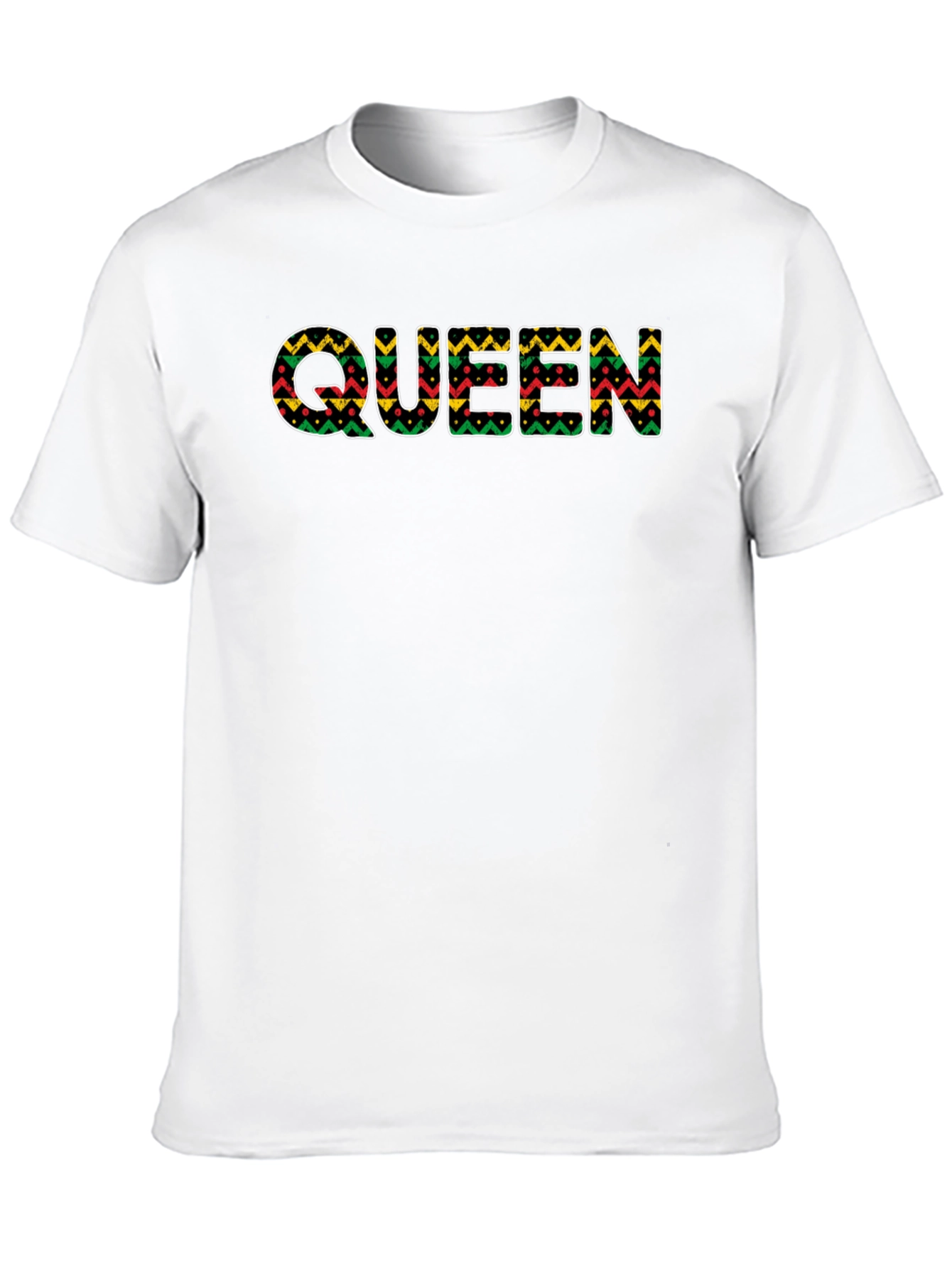 Queen African Print T-Shirt - Black Pride