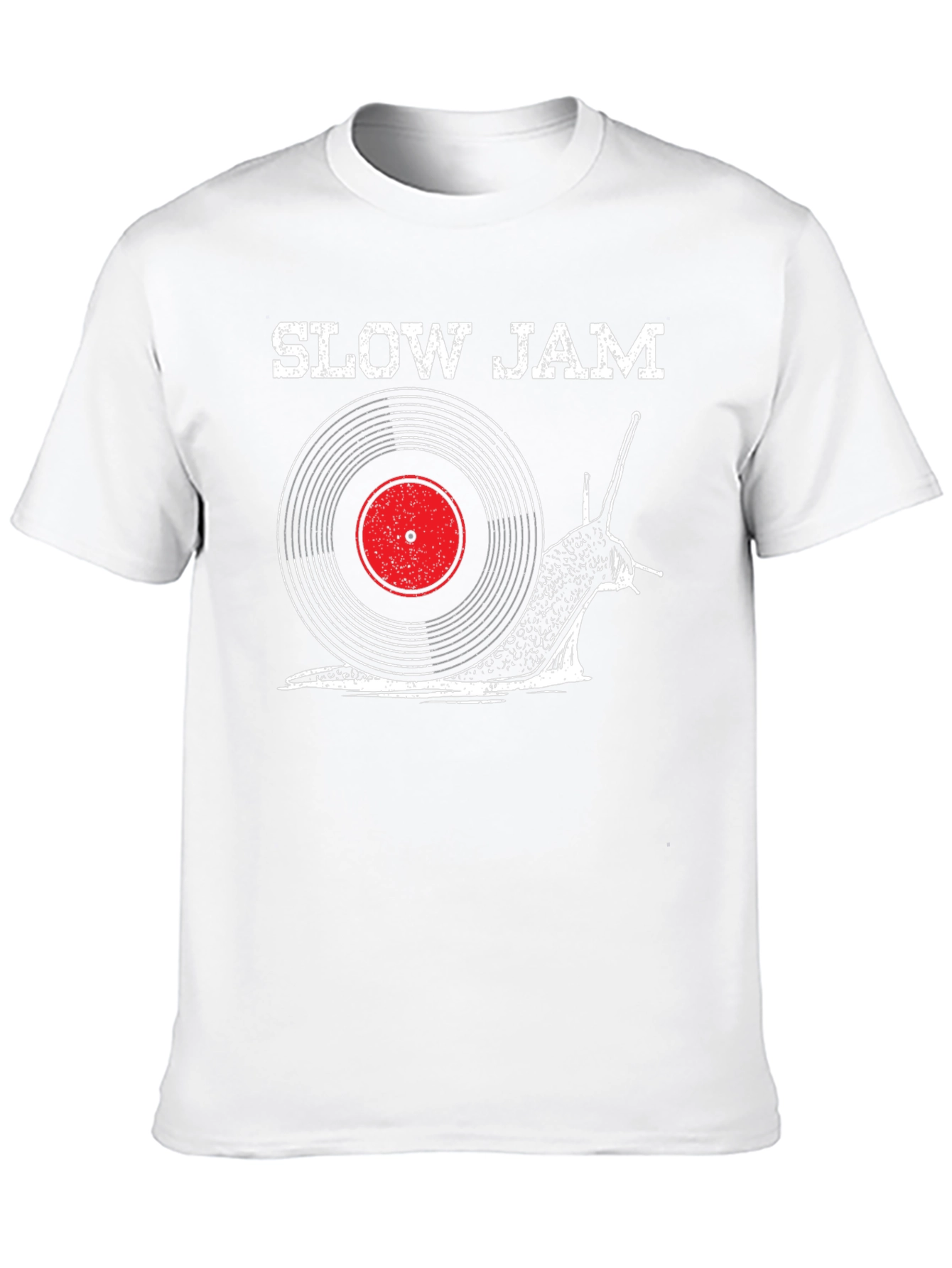 Slow Jam Snail Record Graphic T-Shirt