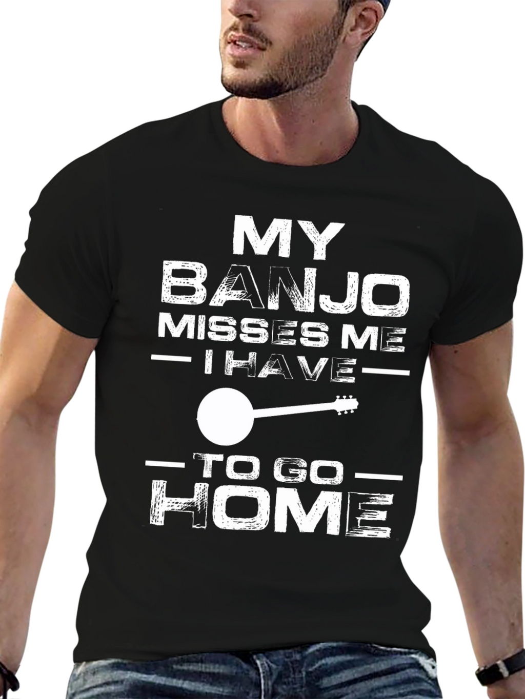 My Banjo Misses Me T-Shirt - Music Lover Tee