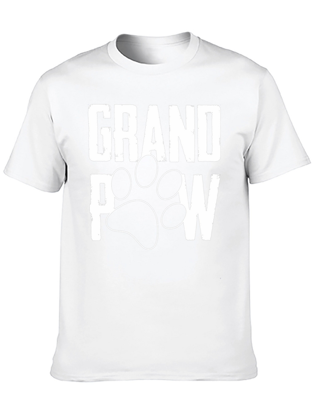 Grandpaw Dog Paw Print T-Shirt - Black