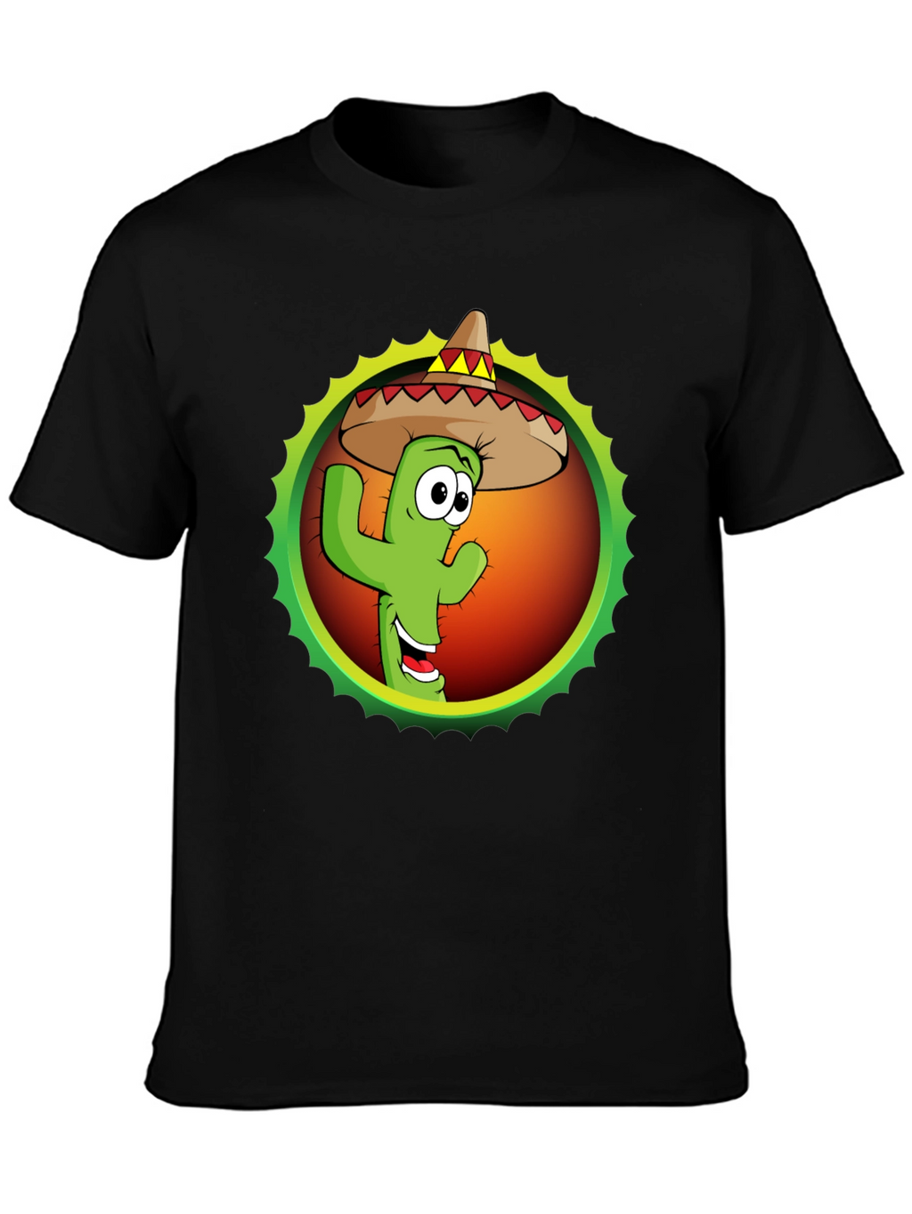 Cactus Sombrero Graphic T-Shirt