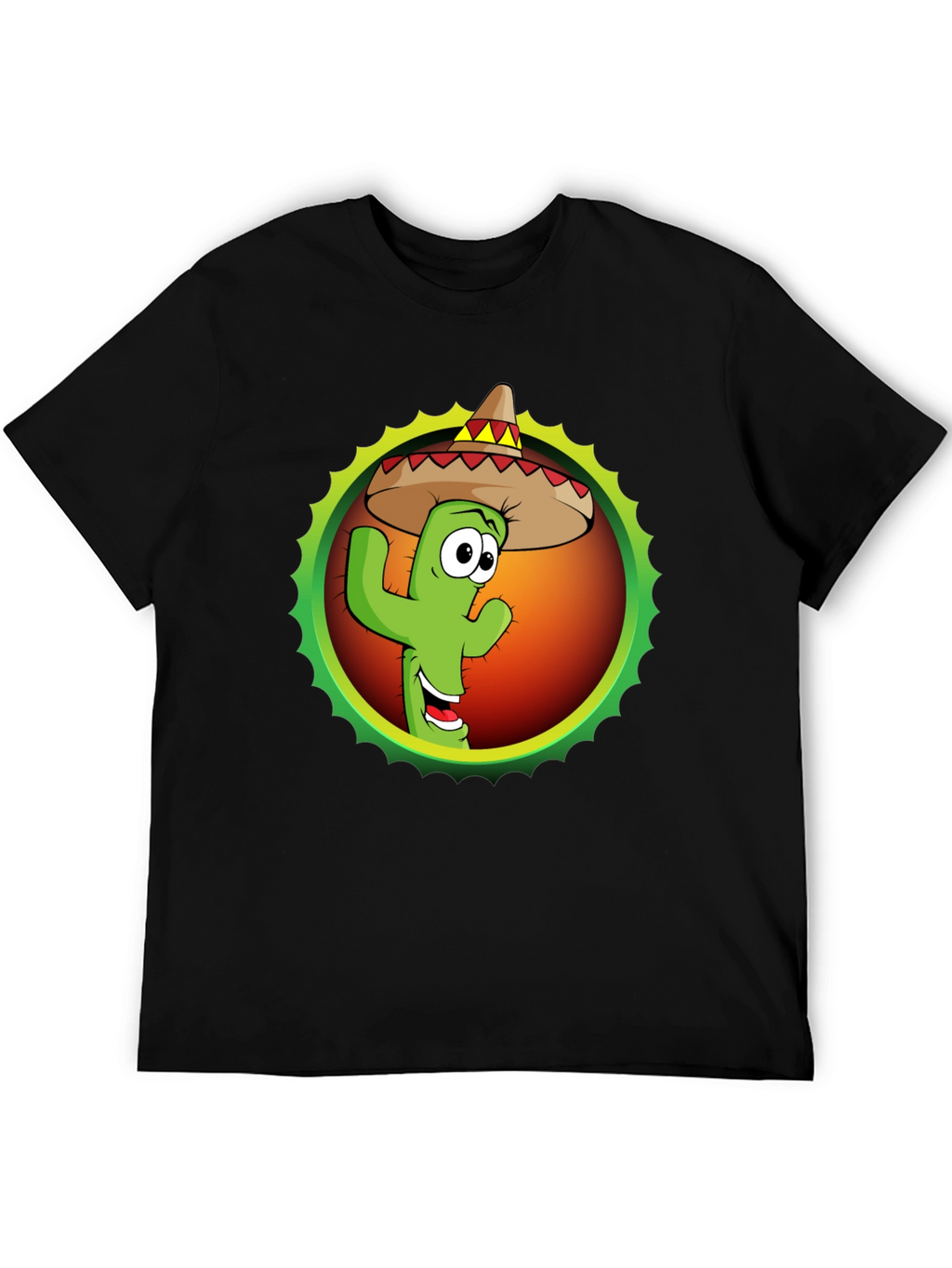 Cactus Sombrero Graphic T-Shirt