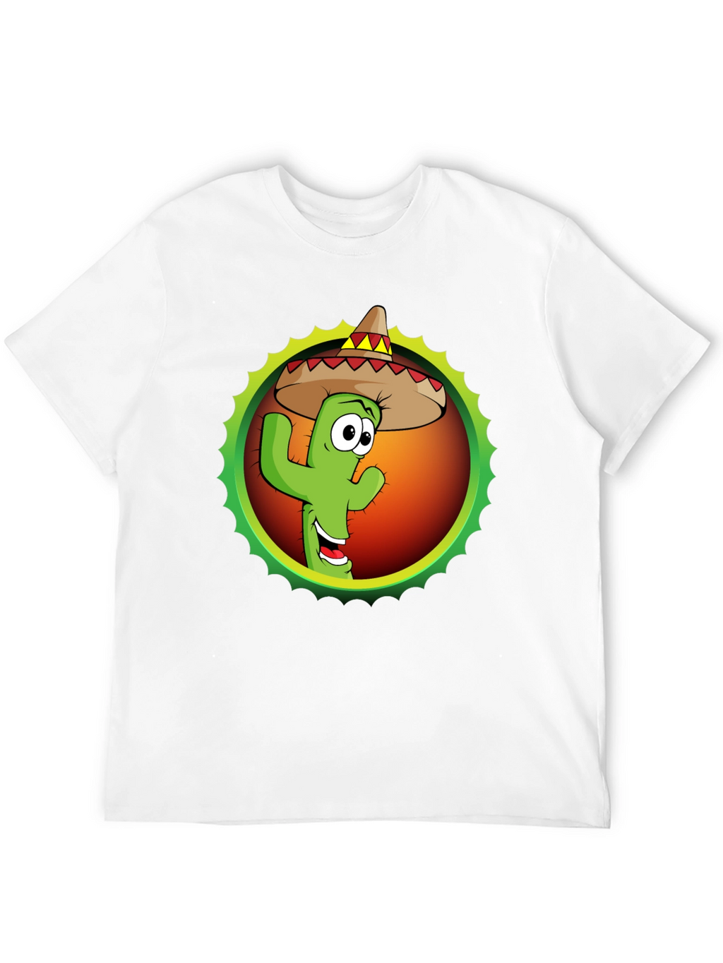 Cactus Sombrero Graphic T-Shirt