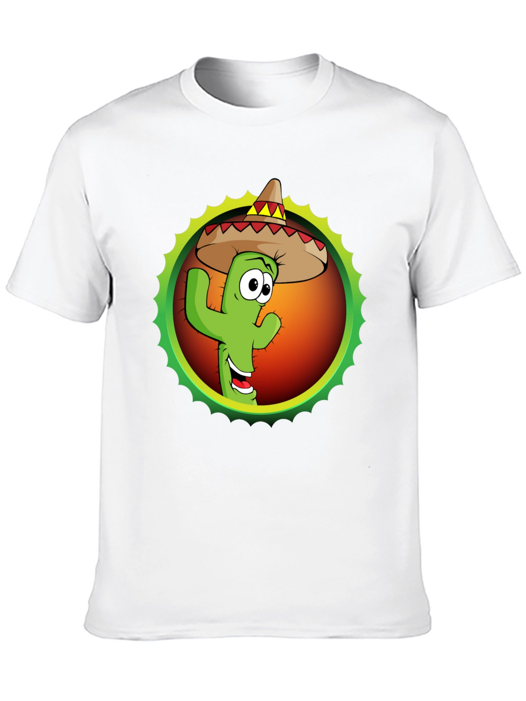 Cactus Sombrero Graphic T-Shirt