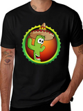 Cactus Sombrero Graphic T-Shirt