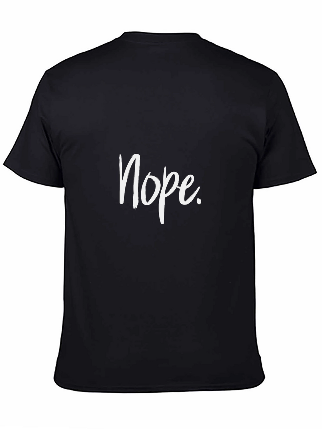 Nope Graphic Tee - Casual Black T-Shirt
