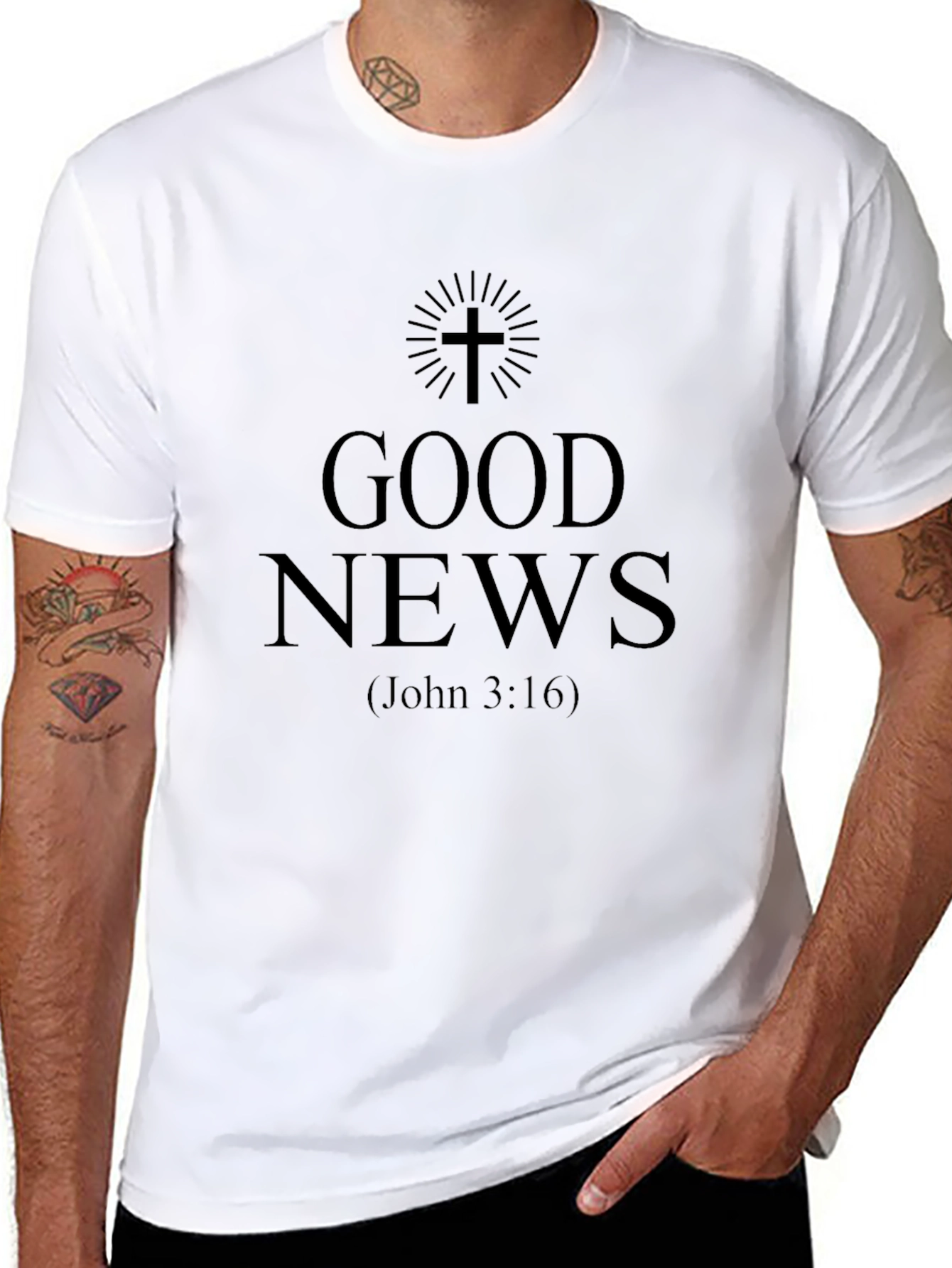 Good News John 3:16 Christian T-Shirt