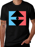 Geometric Graphic Tee - Modern Design T-Shirt