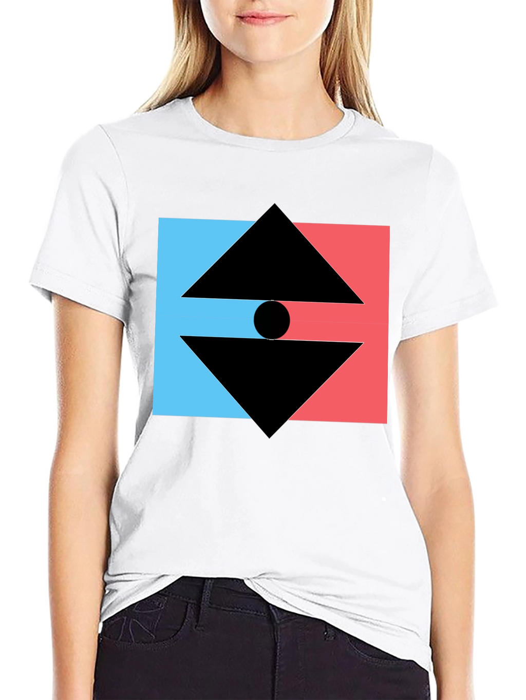 Geometric Graphic Tee - Modern Design T-Shirt