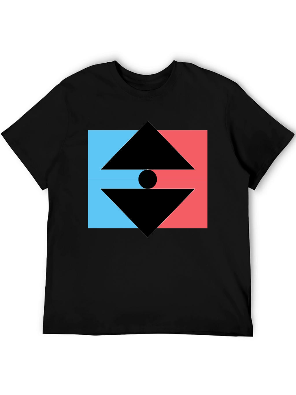 Geometric Graphic Tee - Modern Design T-Shirt