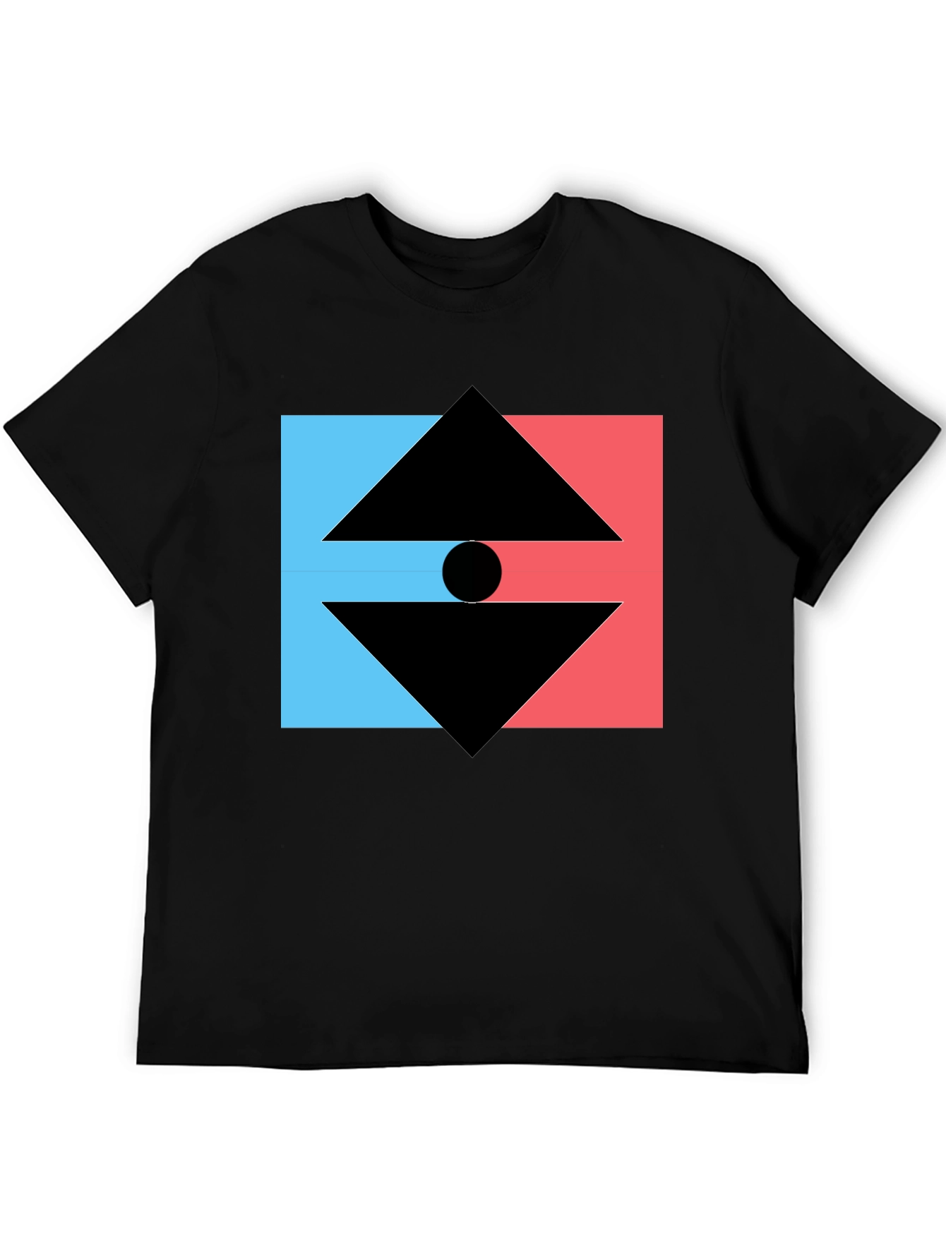 Geometric Graphic Tee - Modern Design T-Shirt