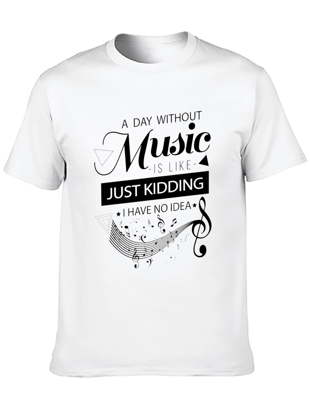 Music Lovers Black Graphic Tee