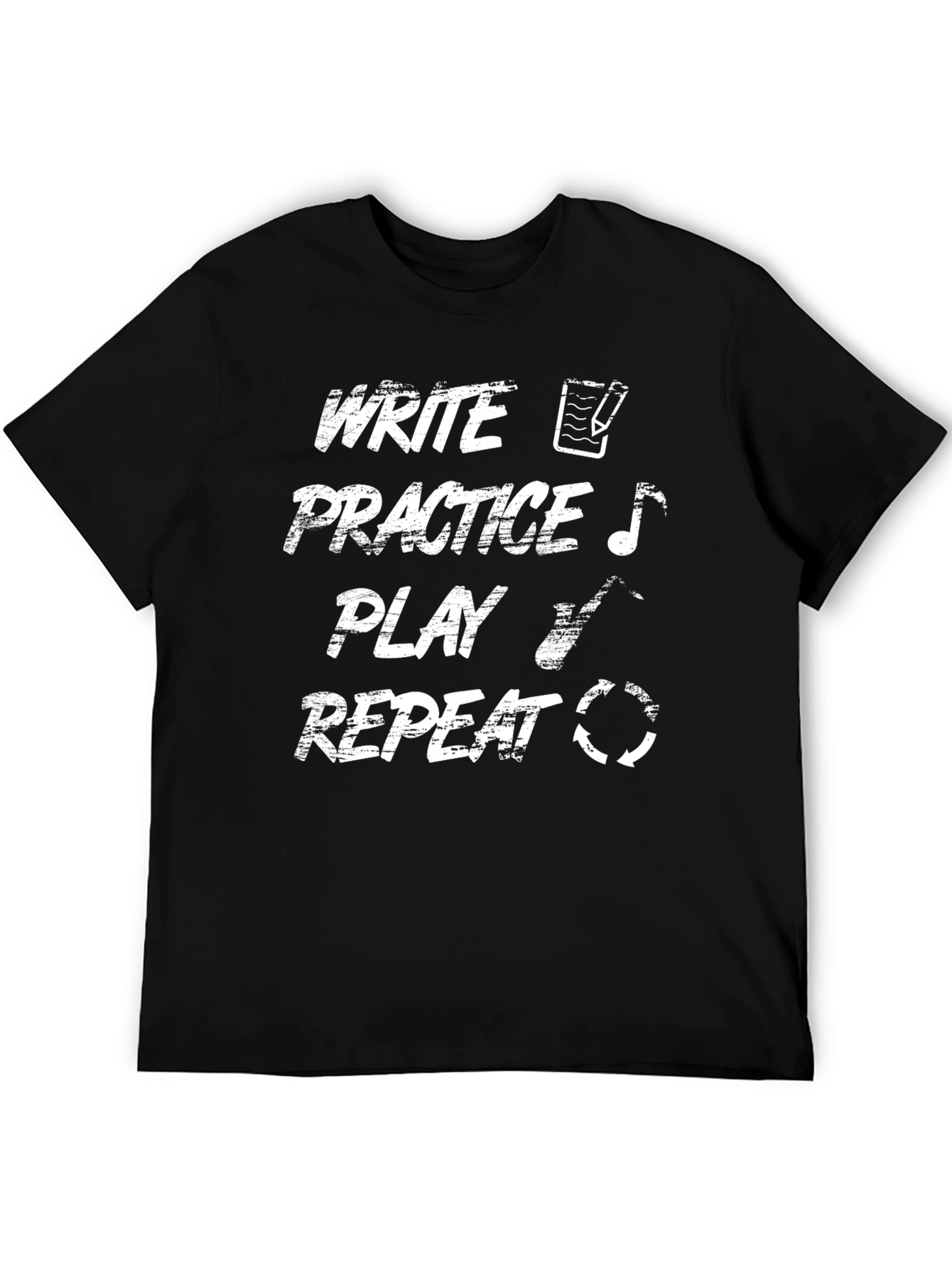 Write Practice Play Repeat Graphic T-Shirt