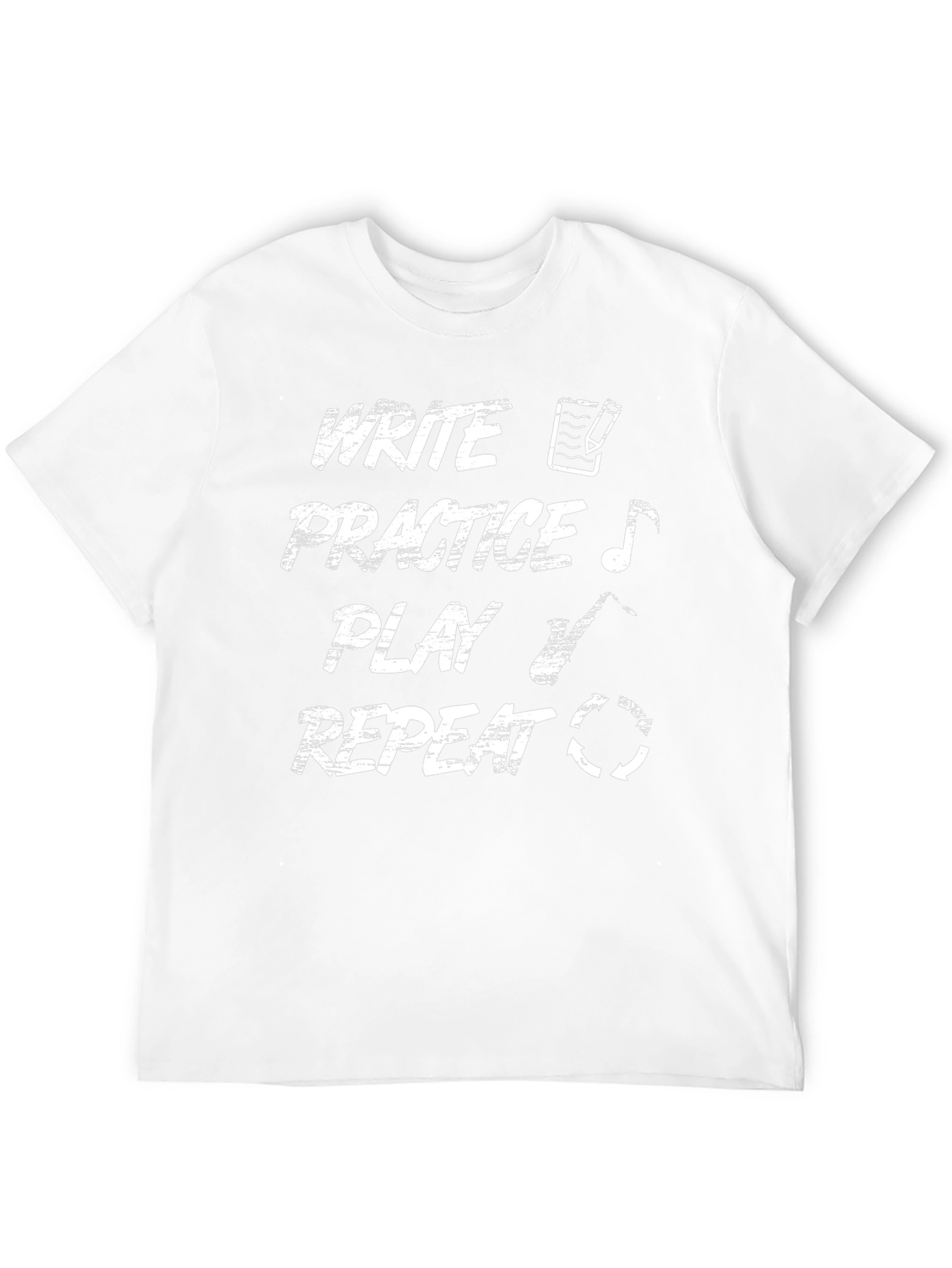 Write Practice Play Repeat Graphic T-Shirt