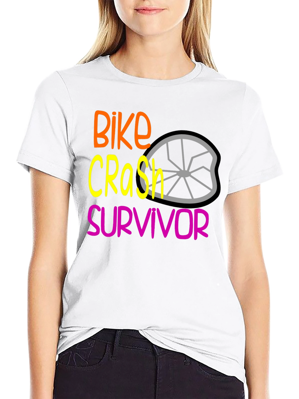 Bike Crash Survivor Graphic T-Shirt