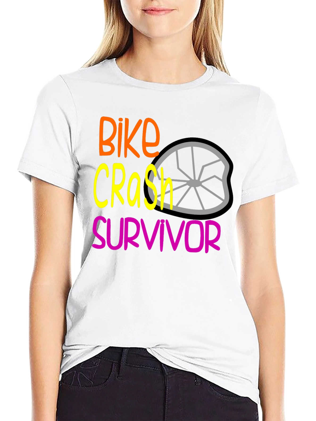 Bike Crash Survivor Graphic T-Shirt