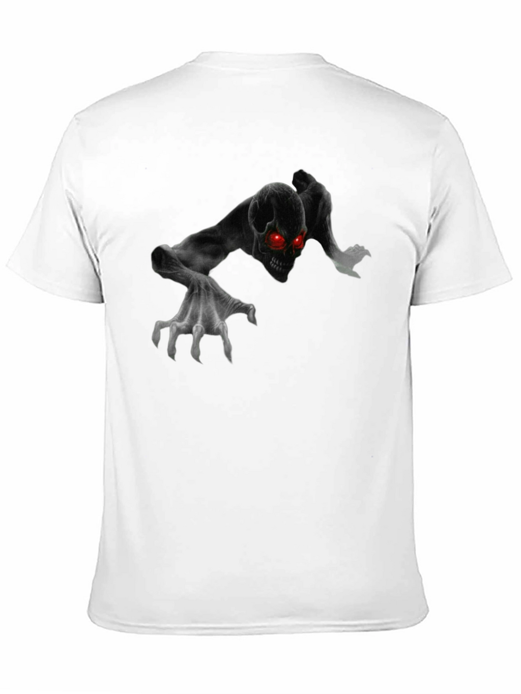 Creepy Skull Crawl Graphic T-Shirt - Mens Black Tee