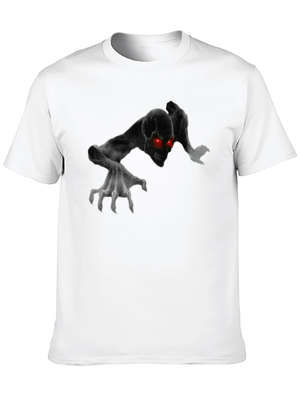 Creepy Skull Crawl Graphic T-Shirt - Mens Black Tee